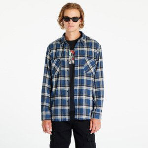 Urban Classics Lake Check Shirt Dark Blue/ Whitesand