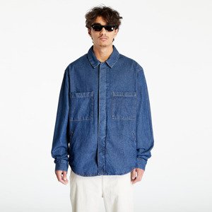 Urban Classics Oversized Denim Pocket Shirt Mid Indigo Washed