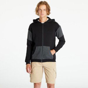 Urban Classics Oversized Patch Zip Hoody Black/ Charcoal