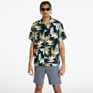 Urban Classics Blossoms Resort Shirt Black/ Blossom