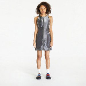 Calvin Klein Jeans Liquid Metal Zip-Through Dress Liquid Metal