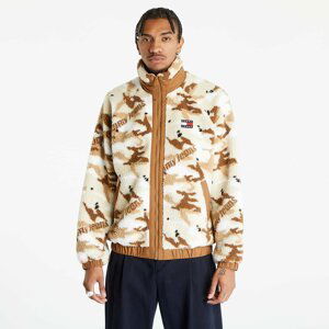 TOMMY JEANS Sherpa Jacket Woodland Camo Aop Beige