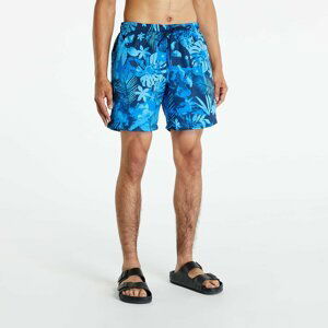 Urban Classics Pattern Swim Shorts Blue Flower