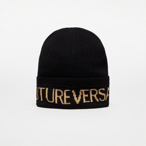 Versace Jeans Couture Basic Macrologo Big Beanie Black/ Gold