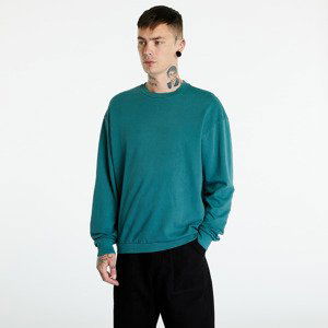 Mikina Urban Classics Pigment Dyed Crew Neck Teal M