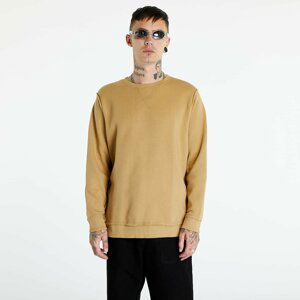 Mikina Urban Classics Oversized Open Edge Crew Warm Sand M