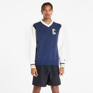 Champion V-Neck Sweatshirt Blue/ White