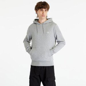 FRED PERRY Tipped Hooded Sweatshirt Steel Marl