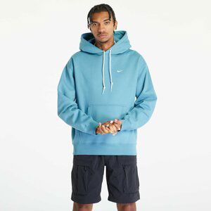 Nike Solo Swoosh Men's Fleece Pullover Hoodie Noise Aqua/ White