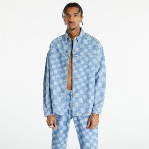 Sixth June Denim Damier Jacket Blue