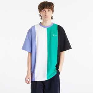 Karl Kani Chest Signature OS Striped Tee Purple/ Black/ Green