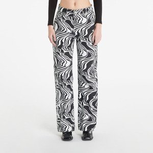 Džíny Sixth June Straight Leg Printed Jeans Black/ White W24