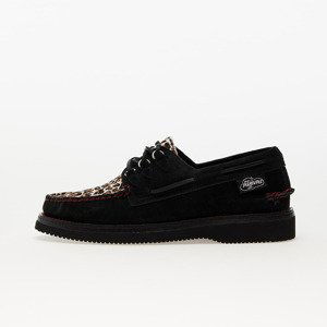 PLEASURES x Sperry Vibram 3-Eye Boat Shoe Black