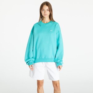 NikeLab Solo Swoosh Men's Fleece Crew Washed Teal/ White