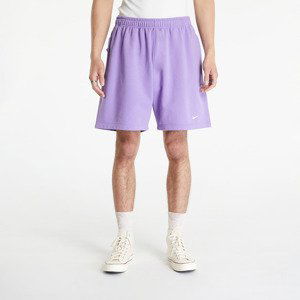 Nike Solo Swoosh Men's French Terry Shorts Space Purple/ White