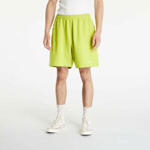 Nike Solo Swoosh Men's French Terry Shorts Bright Cactus/ White