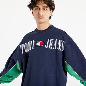 TOMMY JEANS Boxy Archive Crewneck Twilight Navy