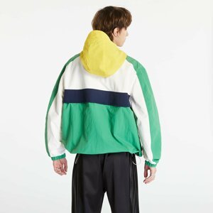 TOMMY JEANS Archive Oversized Popover Chicago Windbreaker Coastal Green/ Multi