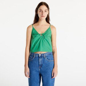 TOMMY JEANS Poplin Strappy Top Coastal Green