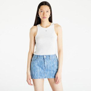 TOMMY JEANS Essential Rib Tank Top White