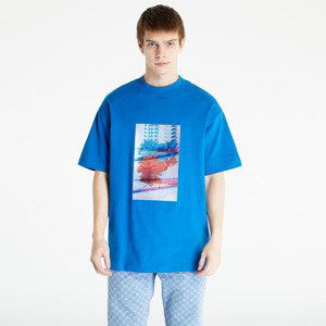 CALVIN KLEIN JEANS Motion Floral Graphic S/S T-Shirt Blue