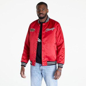 Mitchell & Ness Heavyweight Satin Chicago Bulls Jacket Scarlet