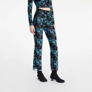 Kalhoty Wasted Paris Wm Pant Flare Threat Black/ Turquoise XS