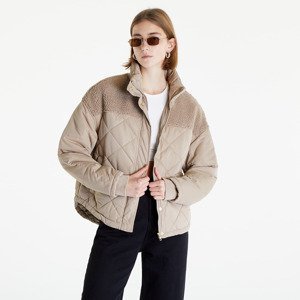 Urban Classics Ladies Oversized Diamond Quilt Puffer Jacket Beige