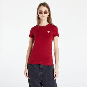 GUESS Short Sleeve Mini Triangle T-Shirt Wine