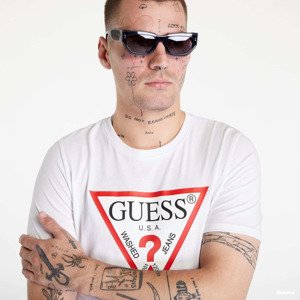 GUESS Triangle Logo T-shirt White