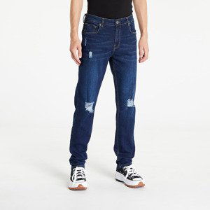 Urban Classics Distressed Stretch Denim Pants Dark Blue Destroyed