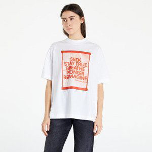 CALVIN KLEIN JEANS Slogan Boyfriend T-Shirt White