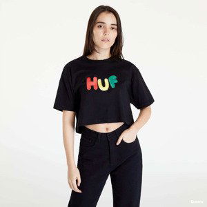 HUF Gummed S/S Crop Tee Black