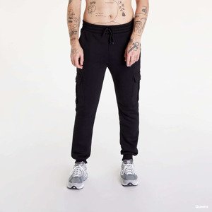 Tepláky Urban Classics Cargo Sweatpants Black S