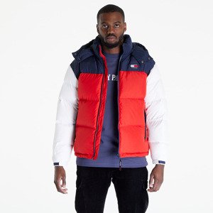 TOMMY JEANS TJM Alaska Colour-Blocked Padded Jacket Navy/ Red/ White