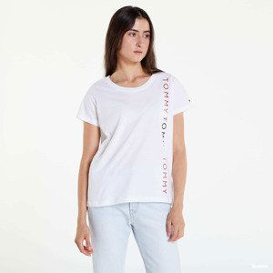 Tommy Hilfiger Logo Emroidery Crew Neck T-Shirt White