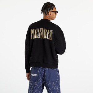 PLEASURES Karat Quarter Zip Fleece Hoodie Black