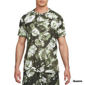 Nike Pro Dri-FIT Men's Allover Print Short-Sleeve Top Green