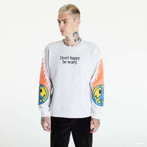 Market Smiley Earth On Fire Crewneck Grey