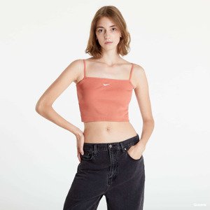 Nike Sportswear Essential Ribbed Crop Top Orange