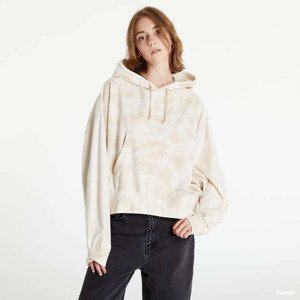 Mikina Nike NSW Wash Over-Oversized Jersey Hoodie Sanddrift/ White M