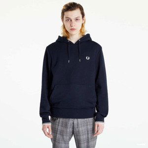 FRED PERRY Tipped Hooded Sweatshirt Navy