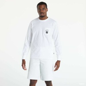 Converse Long Sleeve Pocket Tee White