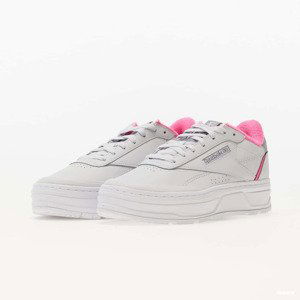 Reebok Club C Double GEO Cold Grey/ Cold Grey/ Atomic Pink