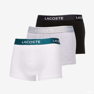 LACOSTE Casual Black Trunks 3-Pack White/ Black/ Grey