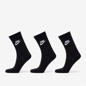 Ponožky Nike NSW Everyday Essential Crew Socks 3-Pack Black/ White S