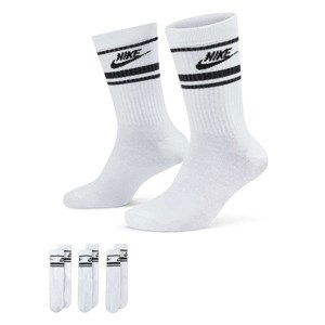 Ponožky Nike NSW Everyday Essential Crew Socks 3-Pack White/ Black/ Black M