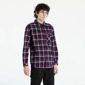 Urban Classics Heavy Oversized Checked Shirt Navy / Red