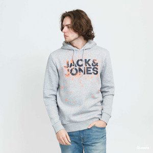 Mikina Jack & Jones JJnew Splash Hoodie Melange Grey L