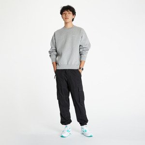 Nike Solo Swoosh Men's Fleece Crew Dk Grey Heather/ White